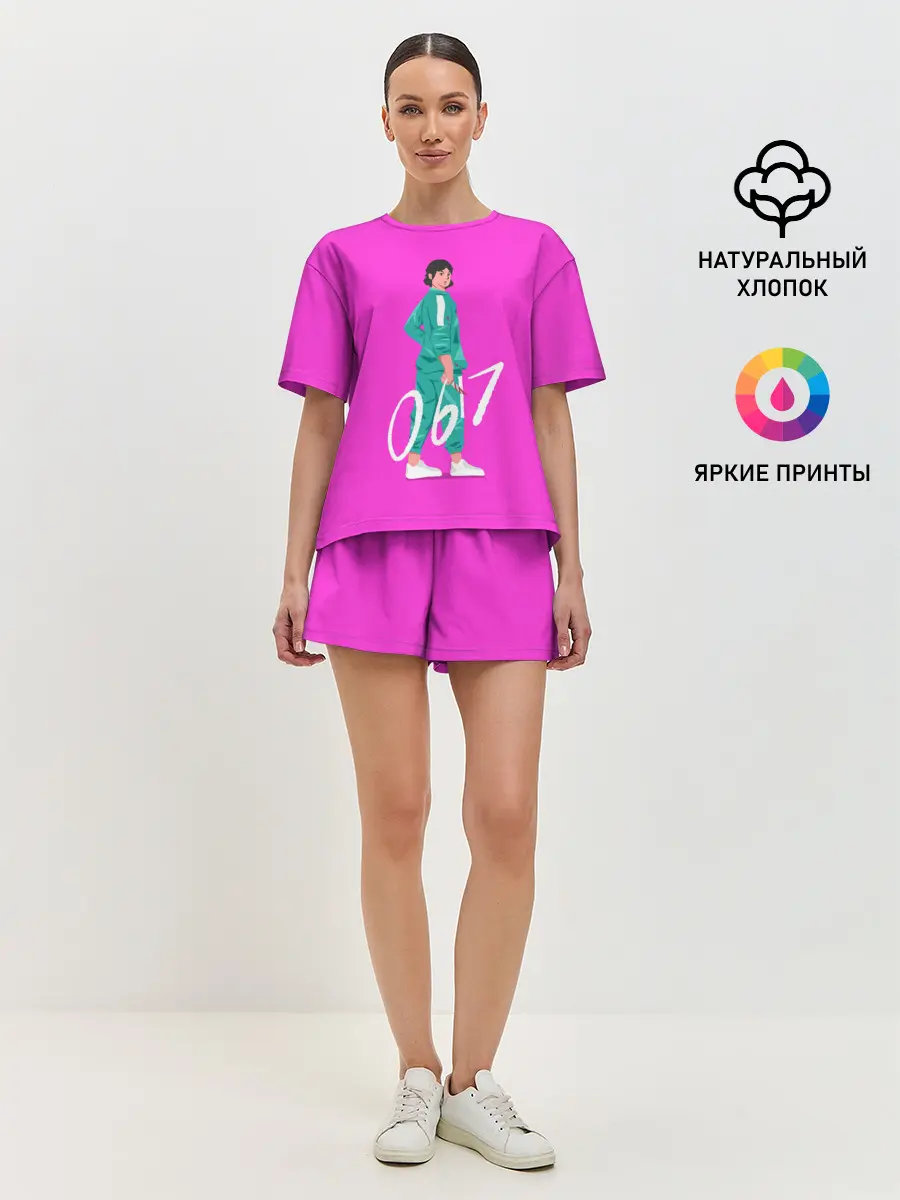 Женская пижама с шортами / Игрок в кальмара 067
