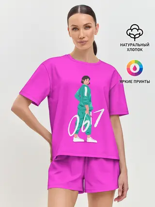 Женская пижама с шортами / Игрок в кальмара 067