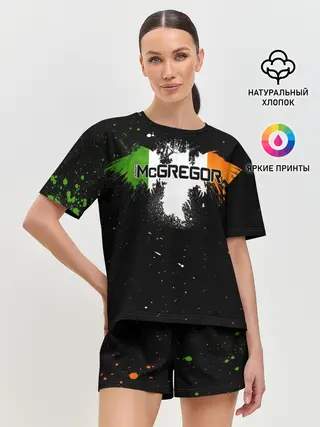 Женская пижама с шортами / Ирландский орел Конор МакГрегор