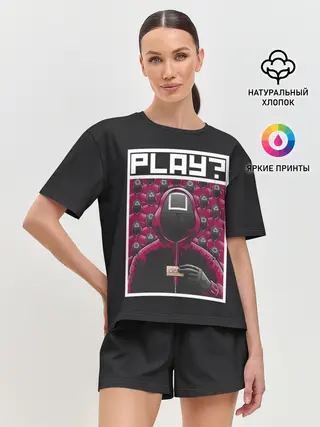 Женская пижама с шортами / Поиграем в Кальмара?