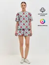Женская пижама с шортами / Новогодние украшения и блестки
