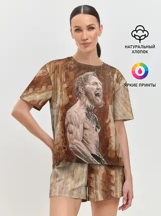 Женская пижама с шортами / Ярость Конора МакГрегора