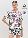 Женская пижама с шортами / ИГРА В КАЛЬМАРА, ЧИСЛА ИГРОКОВ