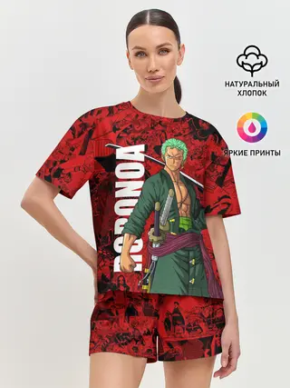 Женская пижама с шортами / Ророноа Зоро, One Piece