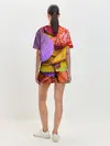 Женская пижама с шортами / Разноцветные ракушки multicolored seashells