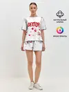 Женская пижама с шортами / Dexter logo Декстер брызги крови
