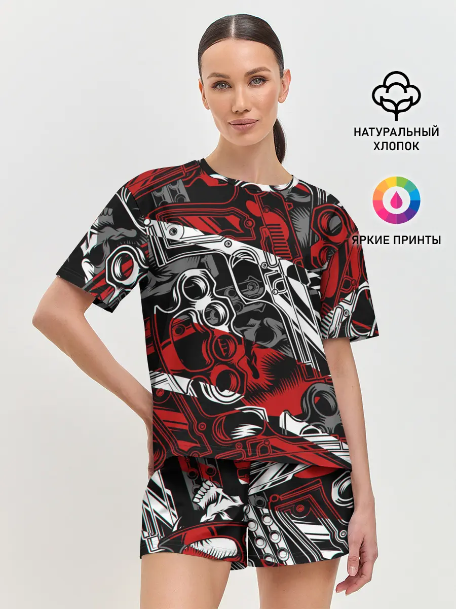 Женская пижама с шортами / Оружейный барон