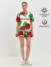 Женская пижама с шортами / Светлана в розах