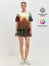 Женская пижама с шортами / ГОДЗИЛЛА РАЗРУШАЕТ ГОРОД