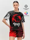 Женская пижама с шортами / БЕРСЕРК НАД ЛУНОЙ, КЛЕЙМО, ПРОКЛЯТИЕ