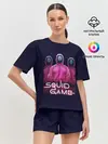 Женская пижама с шортами / ИГРА В КАЛЬМАРА ЛЮДИ В МАСКАХ