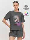 Женская пижама с шортами / Giorno Giovanna. Paints