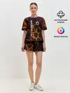 Женская пижама с шортами / Митсубиси подсветка 3D плит