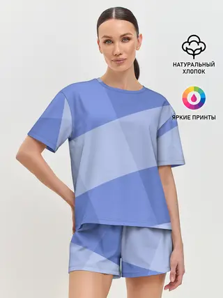 Женская пижама с шортами / Теплый минимализм