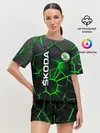Женская пижама с шортами / 3D плиты с подсветкой Шкода