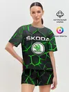 Женская пижама с шортами / Skoda 3D плиты с подсветкой