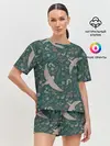 Женская пижама с шортами / Ласточкина политра