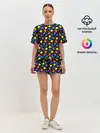 Женская пижама с шортами / Новогодние Лампочки