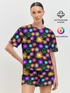 Женская пижама с шортами / Праздничный Фейерверк