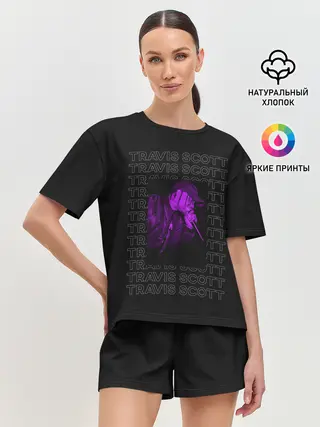 Женская пижама с шортами / Стильный Тревис