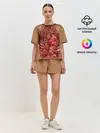 Женская пижама с шортами / Открытая грудная клетка