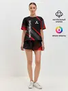 Женская пижама с шортами / Геометрия митсубиси
