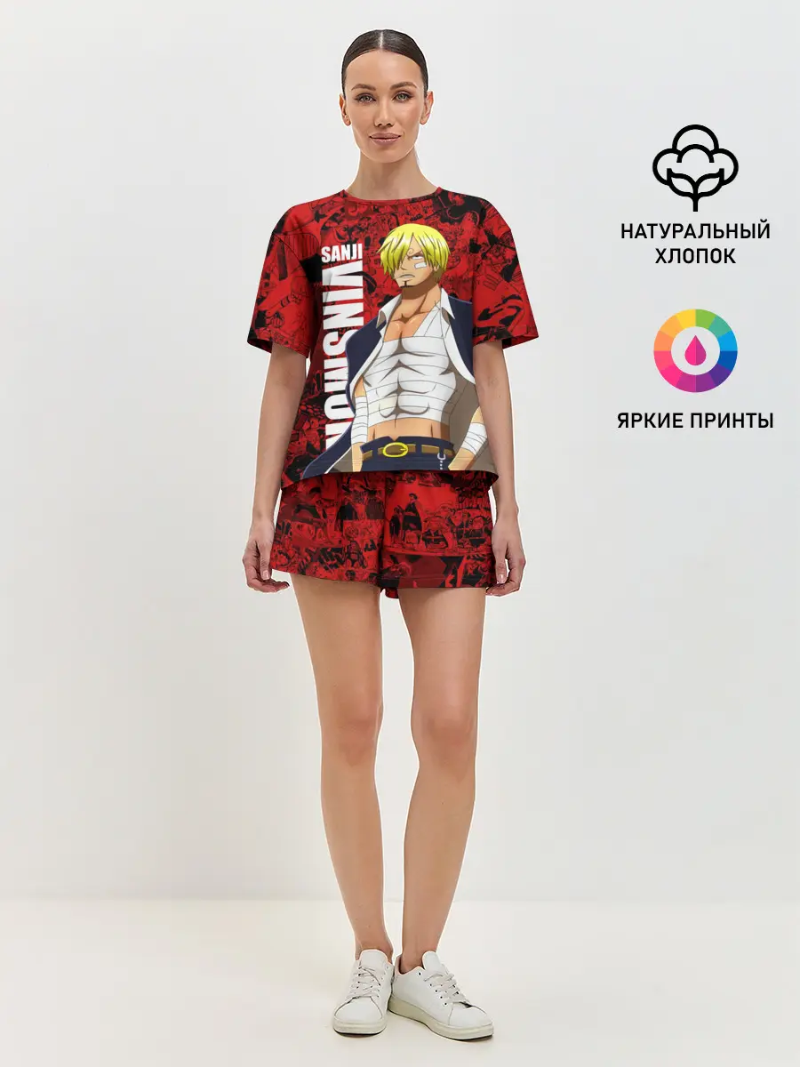 Женская пижама с шортами / Санджи Винсмок, One Piece