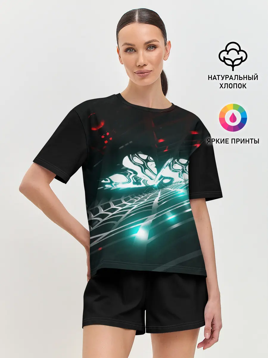 Женская пижама с шортами / Кибератака