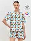 Женская пижама с шортами / Новогодняя Символика