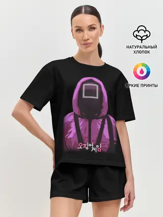 Женская пижама с шортами / Squid Game Square Guy