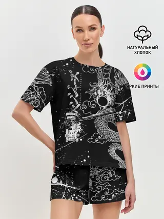 Женская пижама с шортами / ТОКИЙСКИЕ МСТИТЕЛИ / TOKYO REVENGERS ДРАКОН
