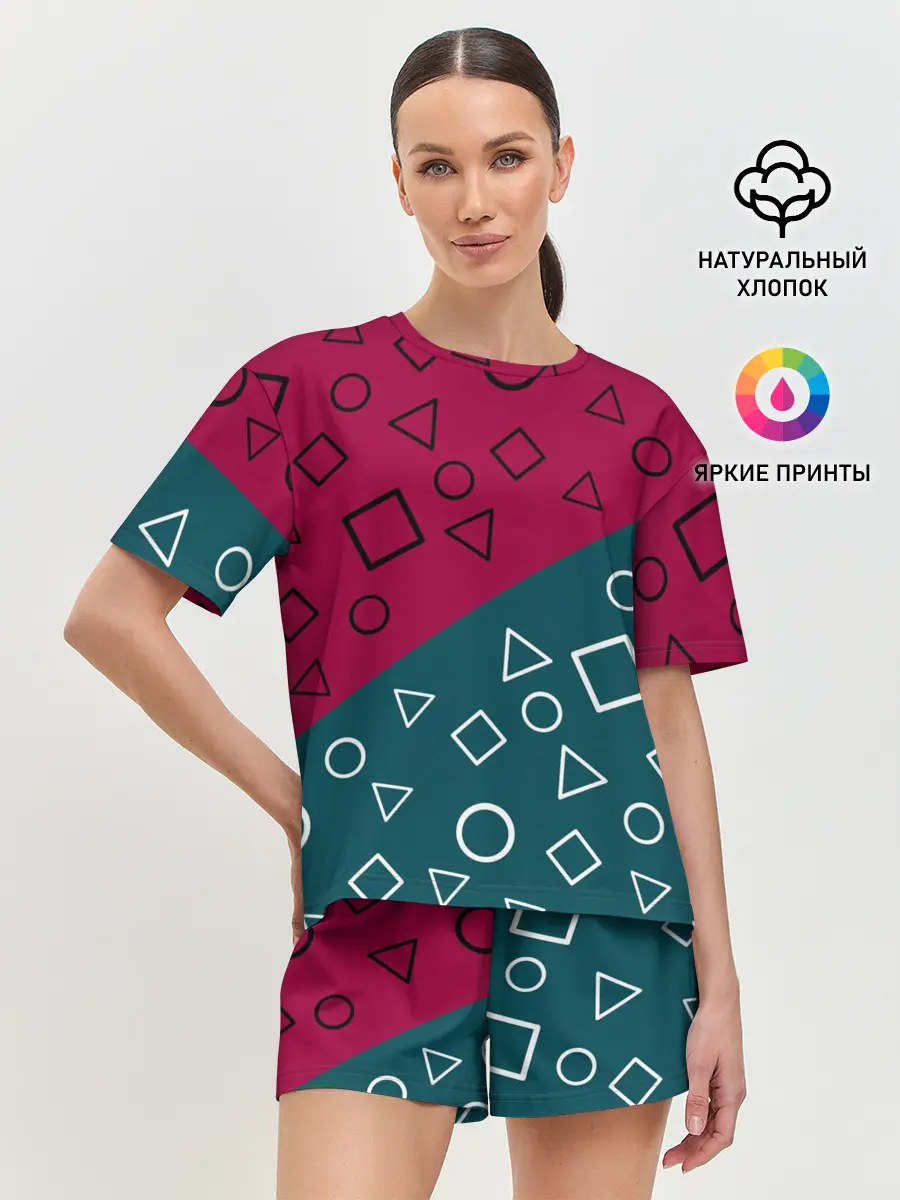 Женская пижама с шортами / Игра в кальмара