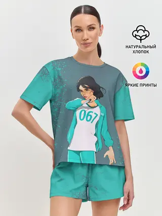 Женская пижама с шортами / 067 | Кан Сэ Бёк с ножом