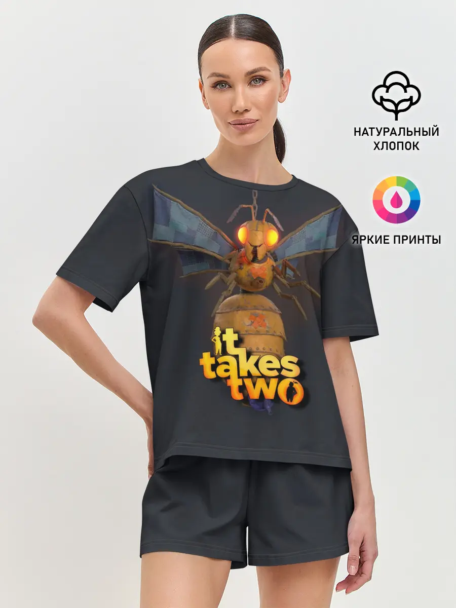 Женская пижама с шортами / It Takes Two БОСС КОРОЛЕВА ОС