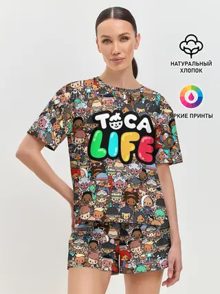 Женская пижама с шортами / Toca Boca game | Тока бока
