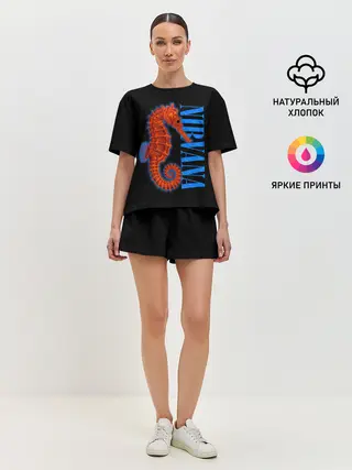 Женская пижама с шортами / NIRVANA SEAHORSE