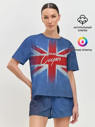 Женская пижама с шортами / Mini cooper Великобритания