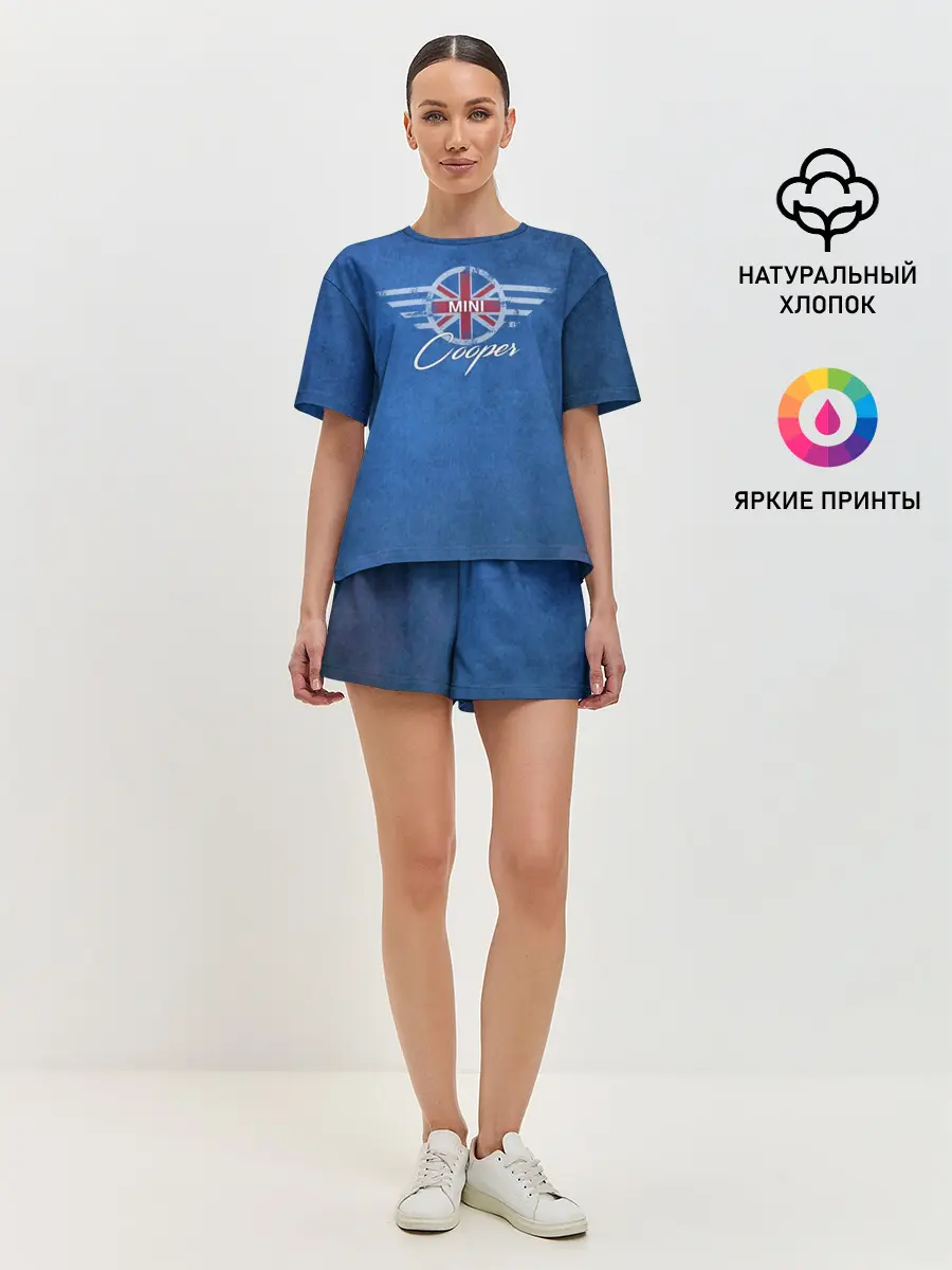 Женская пижама с шортами / Логотип Mini.