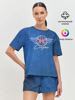 Женская пижама с шортами / Логотип Mini.