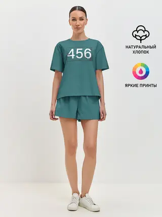 Женская пижама с шортами / Игрок в кальмара 456.