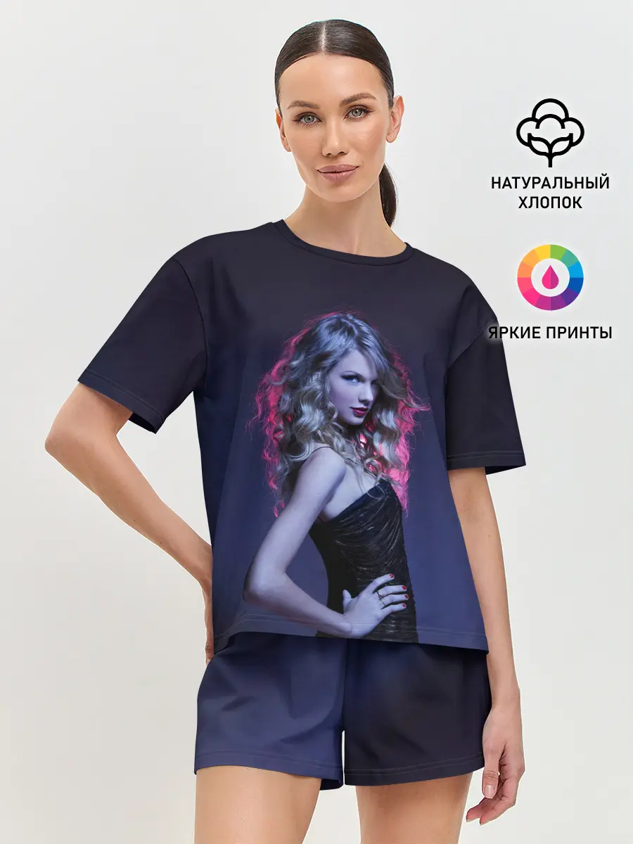 Женская пижама с шортами / Игривая Тейлор