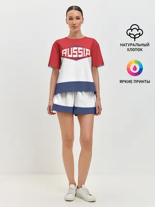 Женская пижама с шортами / Russia (P007_P004ooo3022819, P004ooo3022819)