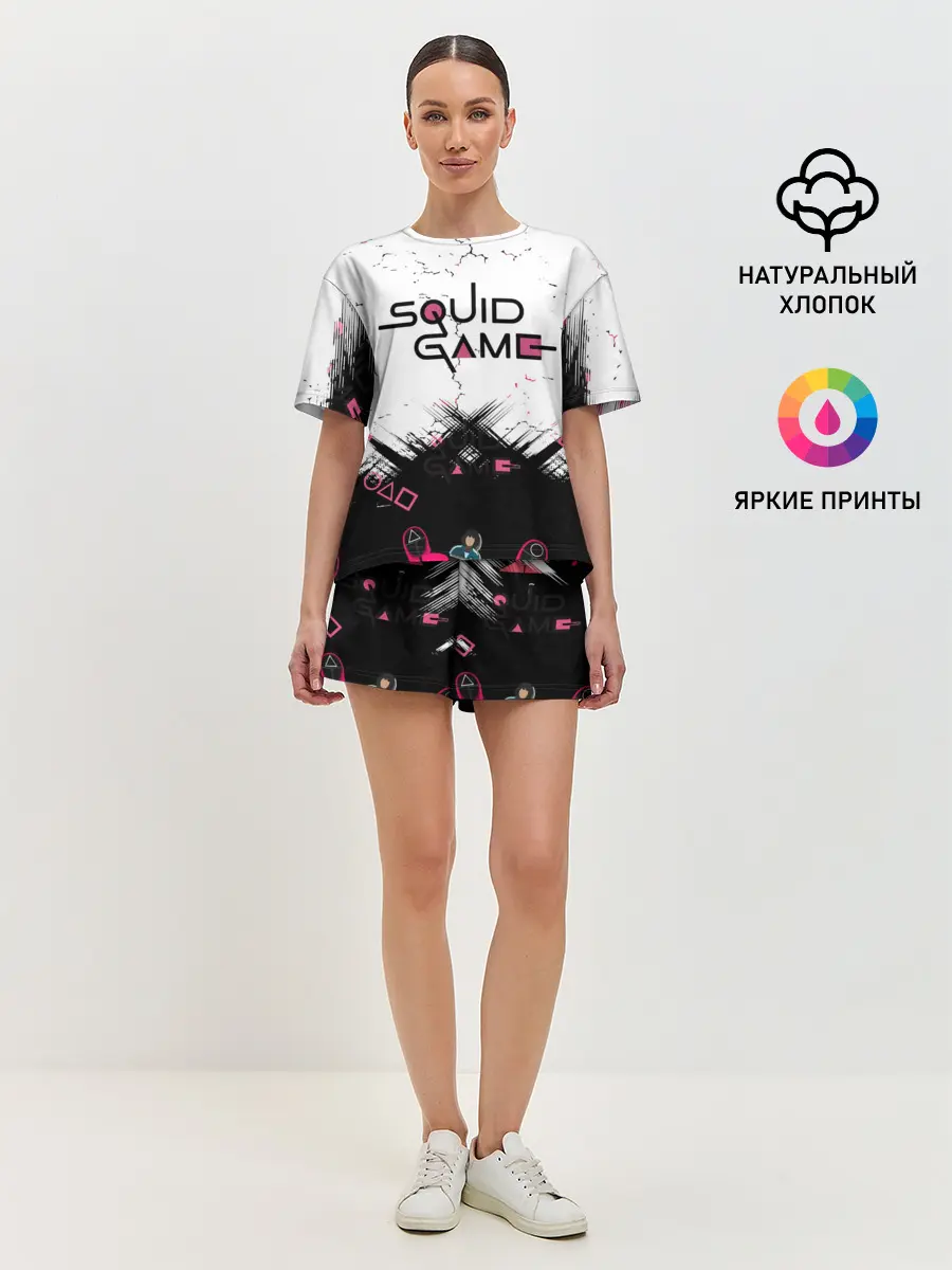Женская пижама с шортами / SQUID GAME | ИГРА В КАЛЬМАРА,