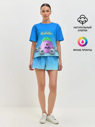 Женская пижама с шортами / Монстр буДАбу