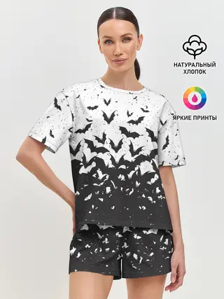 Женская пижама с шортами / Летучие кровососы
