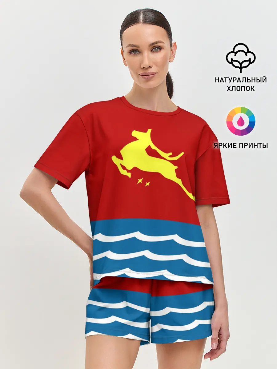 Женская пижама с шортами / Герб Магадана