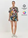 Женская пижама с шортами / КЛИНОК РАССЕКАЮЩИЙ СТИКЕРБОМБИНГ