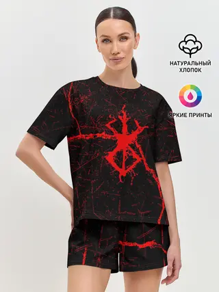 Женская пижама с шортами / Berserk: Трещена.
