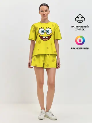 Женская пижама с шортами / Губка Боб / SpongeBob