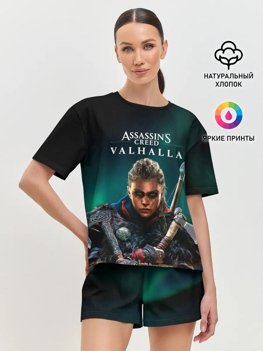 Женская пижама с шортами / Assassins Creed, Valhalla